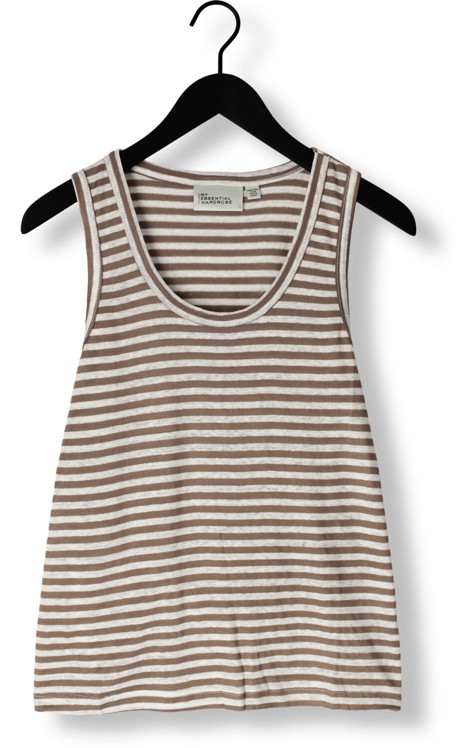 MY ESSENTIAL WARDROBE Dames Tops & T-shirts Lisamw Striped Top Bruin