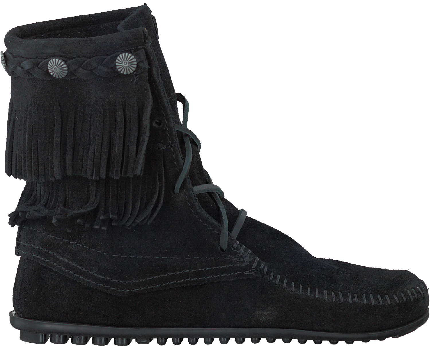 Zwarte MINNETONKA Enkellaarsjes 629 | Omoda Zwarte MINNETONKA Enkellaarsjes 629 | Omoda