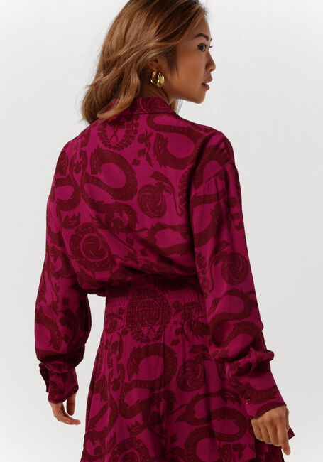 Bordeaux ALIX THE LABEL Blouses LADIES WOVEN DRAGON BLOUSE - large