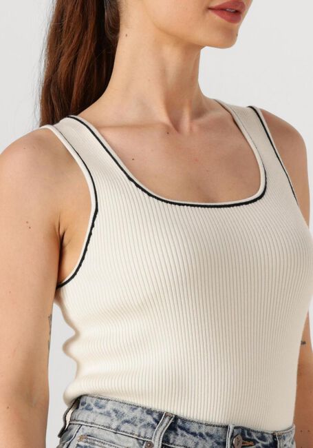 Witte SELECTED FEMME Top SLFKAMMA JENNY SL KNIT TOP - large