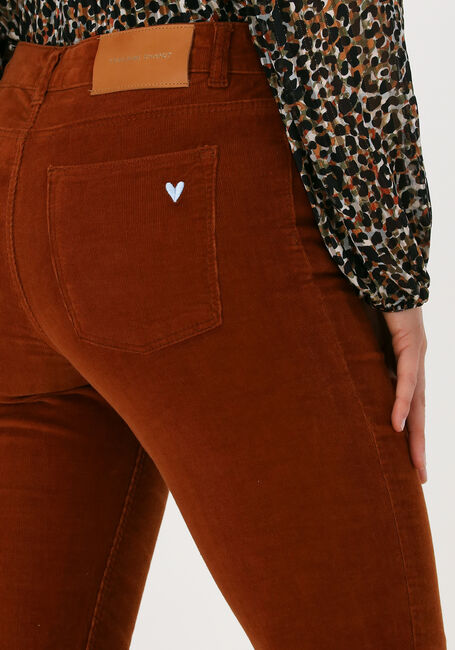 Cognac FABIENNE CHAPOT Flared broek EVA CURDUROY FLARE TROUSERS - large