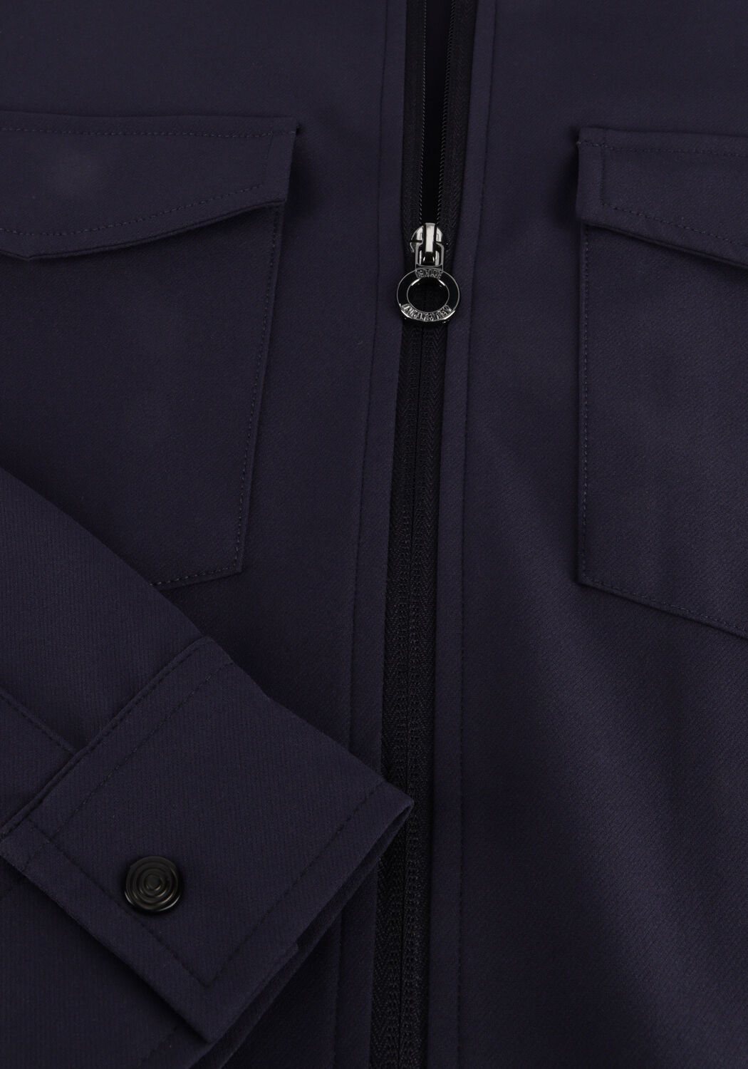 Donkerblauwe BLUE INDUSTRY Overshirt BLUE INDUSTRY SHIRTJACKET - large