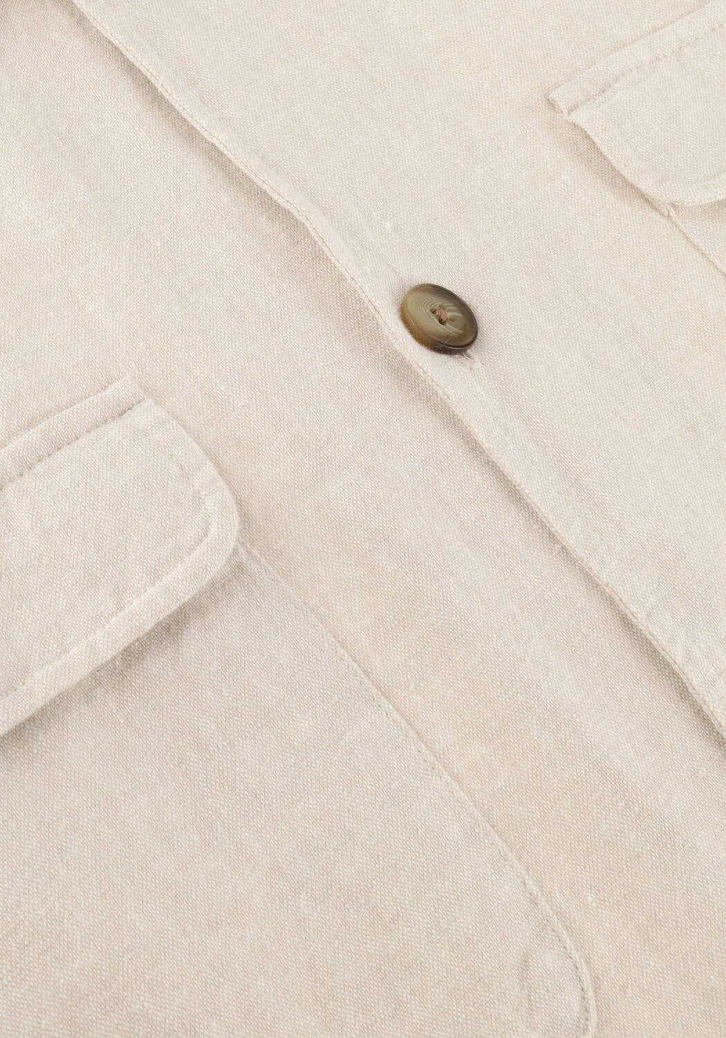 Beige SELECTED MEN Overshirts SLH-LEROY LINEN BLEND OVERSHIRT LS NOOS - large