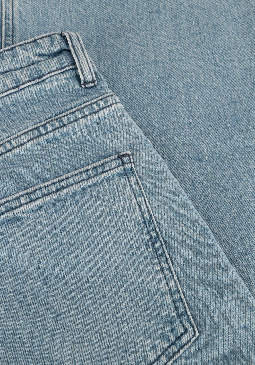 Lichtblauwe BY-BAR Wide jeans LINA NON STRETCH PANT - large