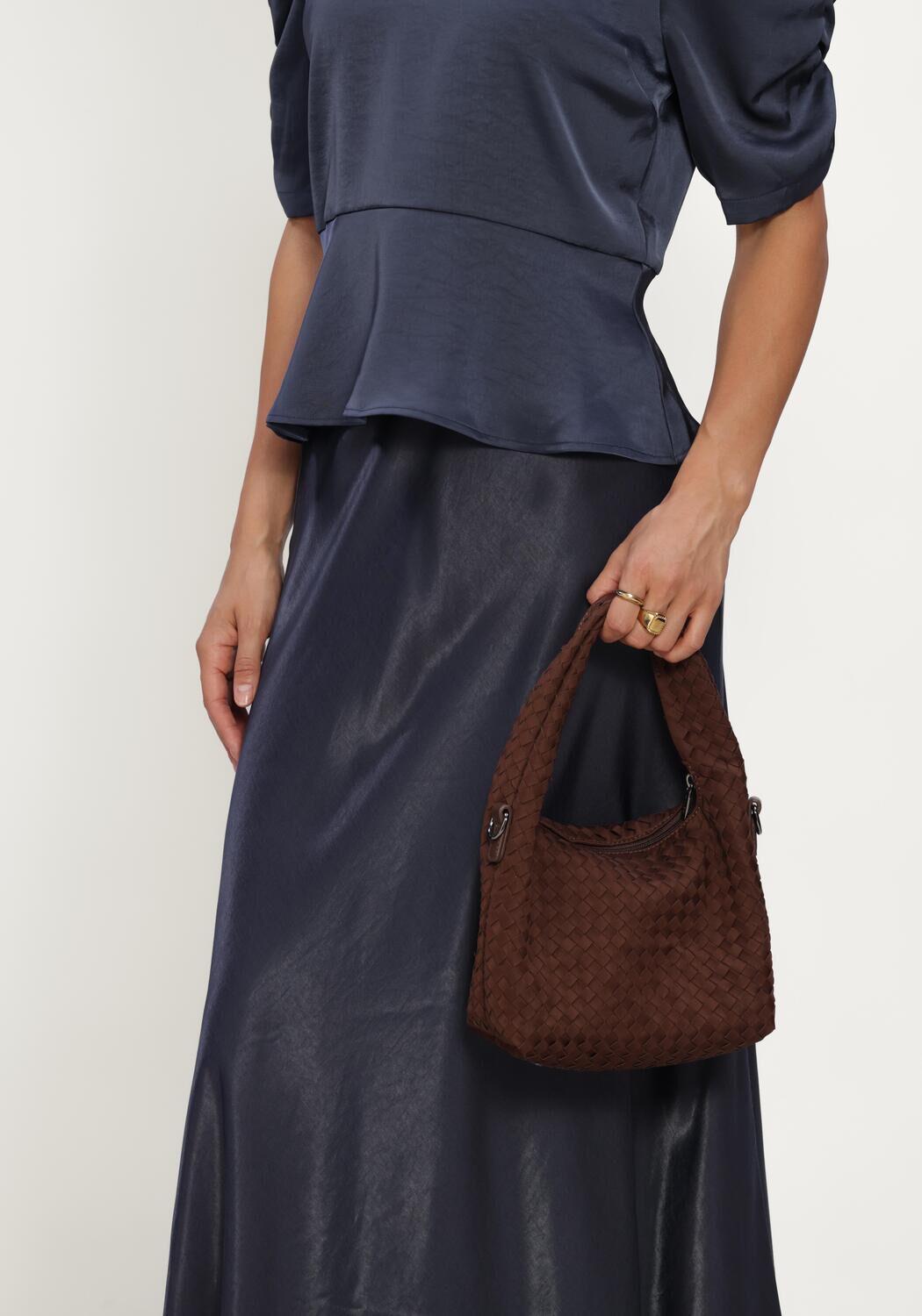 Blauwe MSCH COPENHAGEN Midirok MSCHNICOLETTE ULLAS SKIRT - large