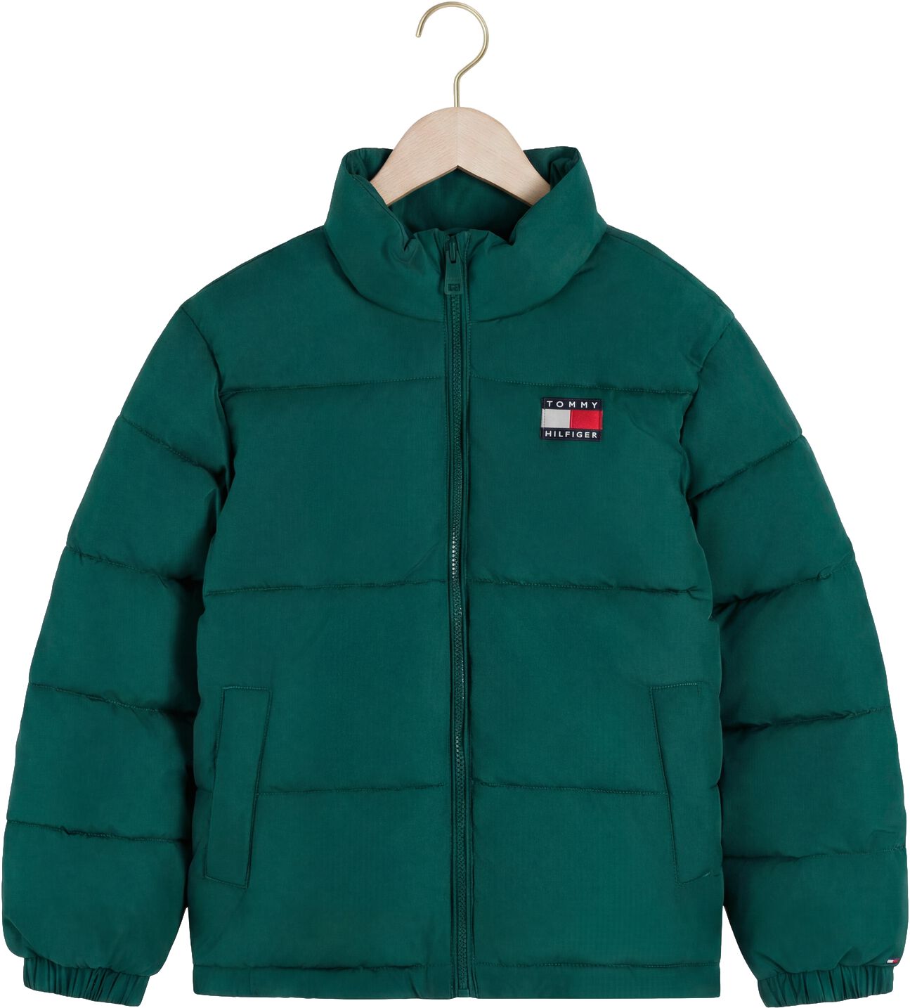 TOMMY HILFIGER Jongens Jassen Essential Puffer Jacket Donkergroen