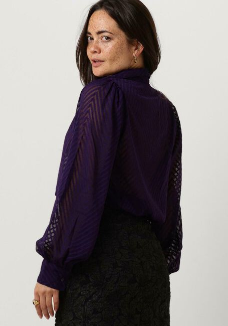 Paarse FREEBIRD Blouses WV-ZIGZAG-JACQ-PES-23-3 - large