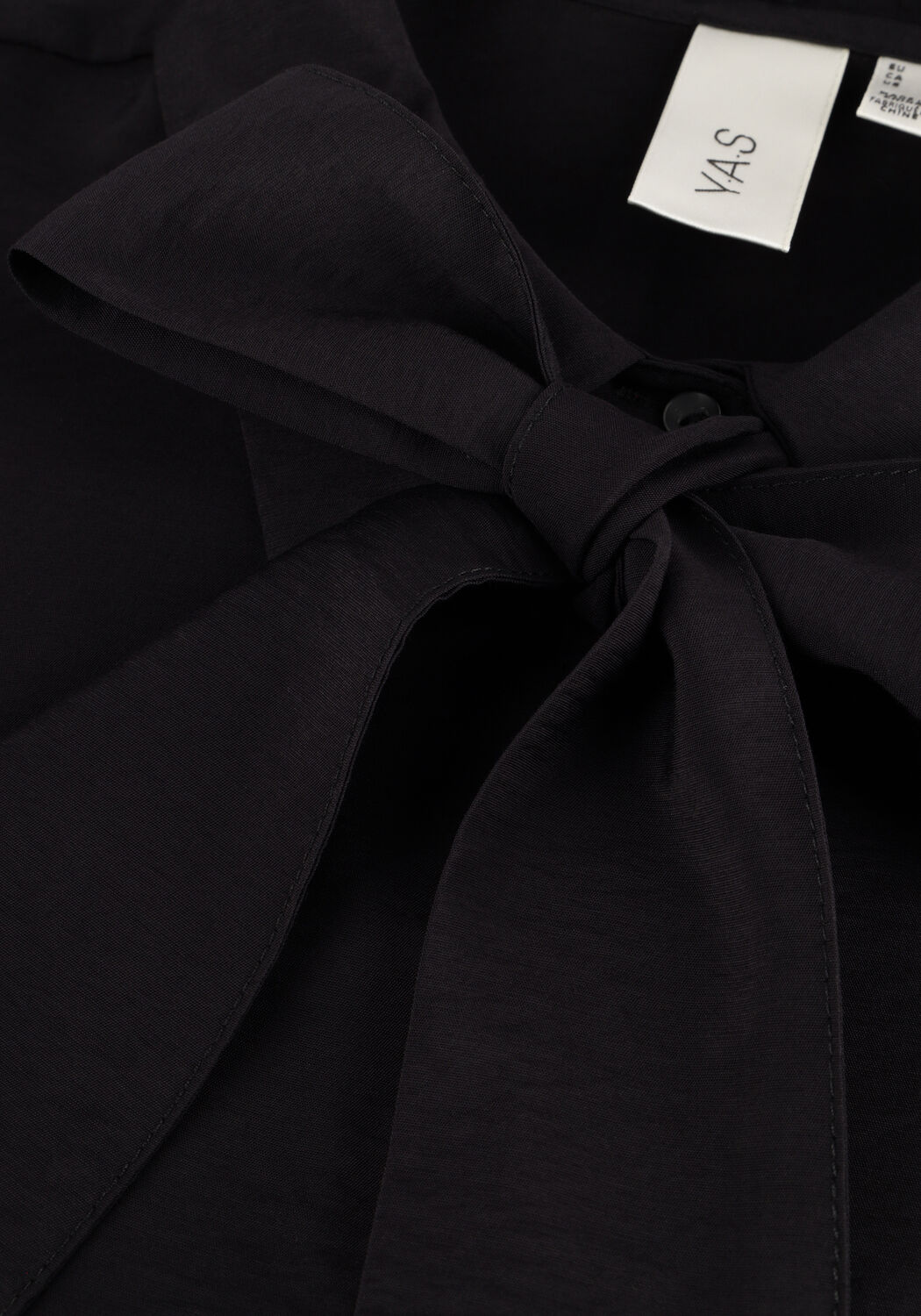 Zwarte Y.A.S. Blouses YASPIL LS BOW SHIRT - large