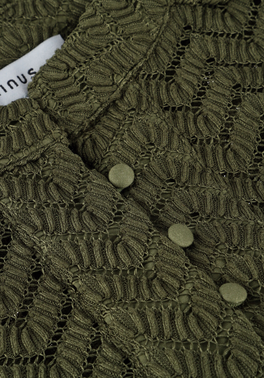 Donkergroene MINUS Blouses JEVA HALF SLEEVE BLOUSE - large