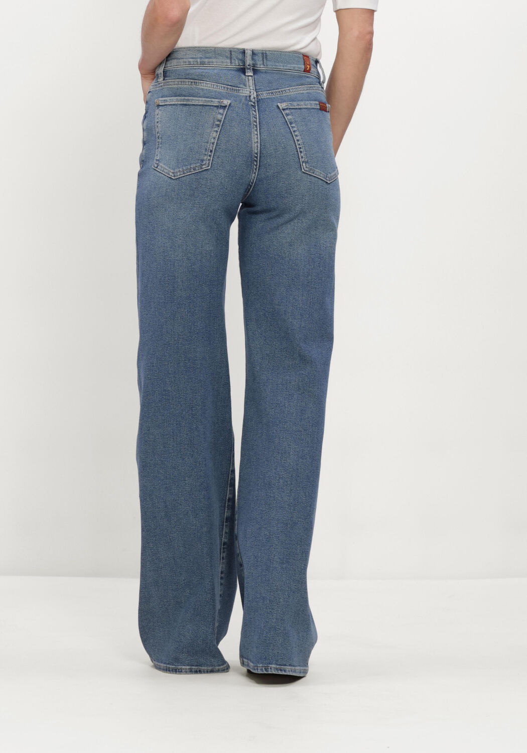 Blauwe 7 FOR ALL MANKIND Wide jeans LOTTA TIDE BREAK - large