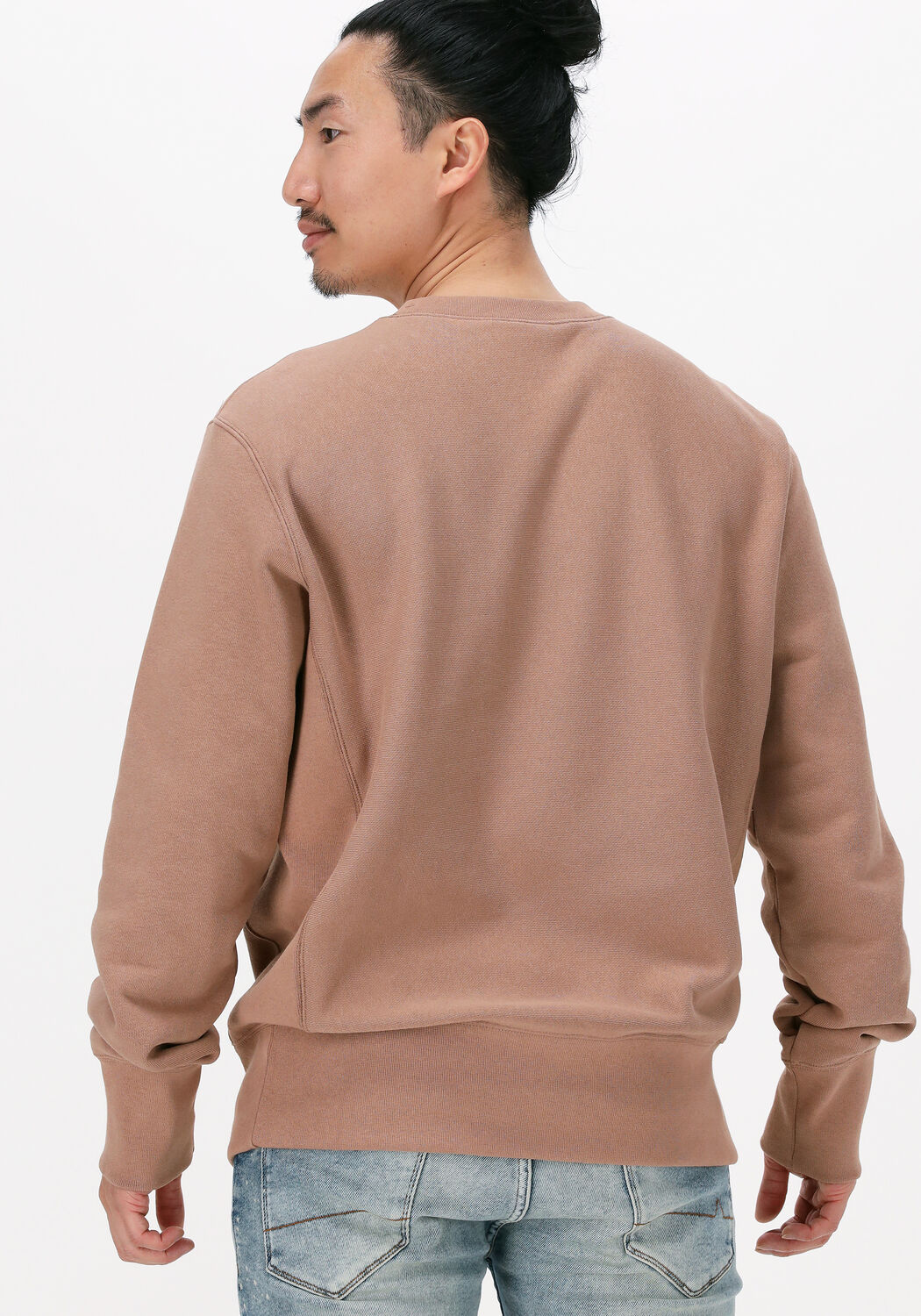 bruine champion sweater crewneck sweatshirt