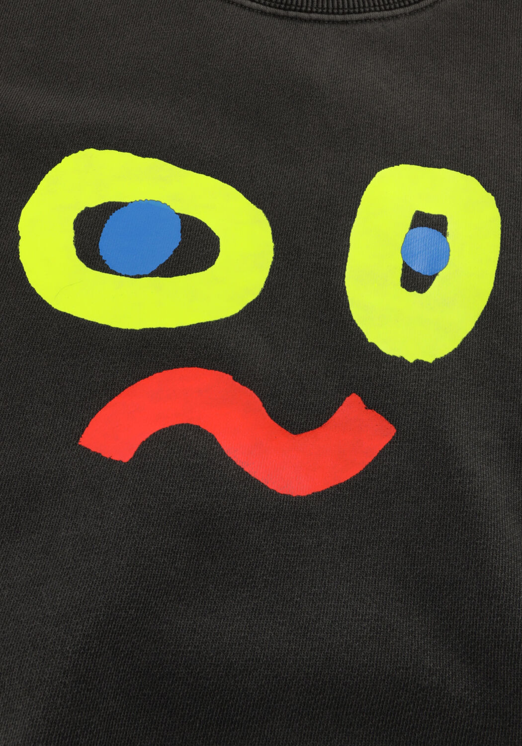 Antraciet Jelly Mallow Trui CATCHY FACE PIGMENT SWEATSHIRT - large