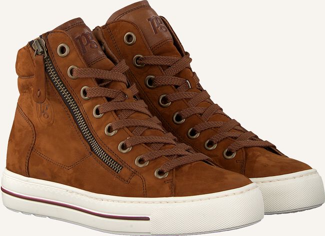 Cognac PAUL GREEN Hoge sneakers 4024 Cognac PAUL GREEN Hoge sneakers 4024 - large