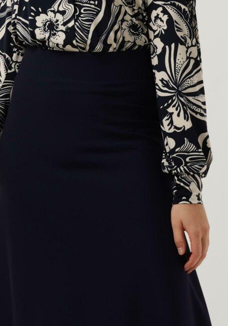 Donkerblauwe VANILIA Midirok DOUBLE PUNTO MIDI SKIRT - large