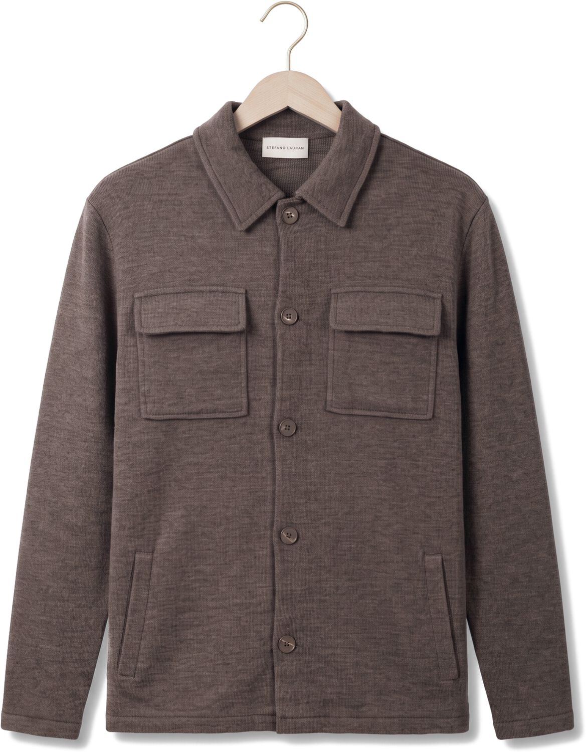 STEFANO LAURAN Heren Overshirts Overshirt Bruin