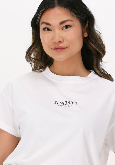 Witte SHABBIES T-shirt SHC0006 OVERSIZED ROUND NECK T-SHIRT - large