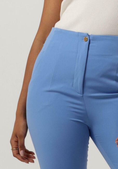 Lichtblauwe ACCESS Pantalon HIGH-WAIST PANTS WITH SEAM DETAIL - large