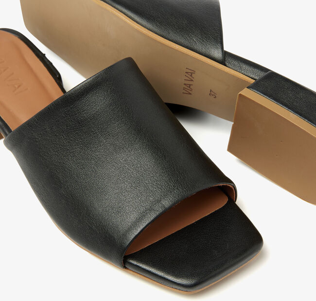 Zwarte VIA VAI Slippers GIGI LUNA - large
