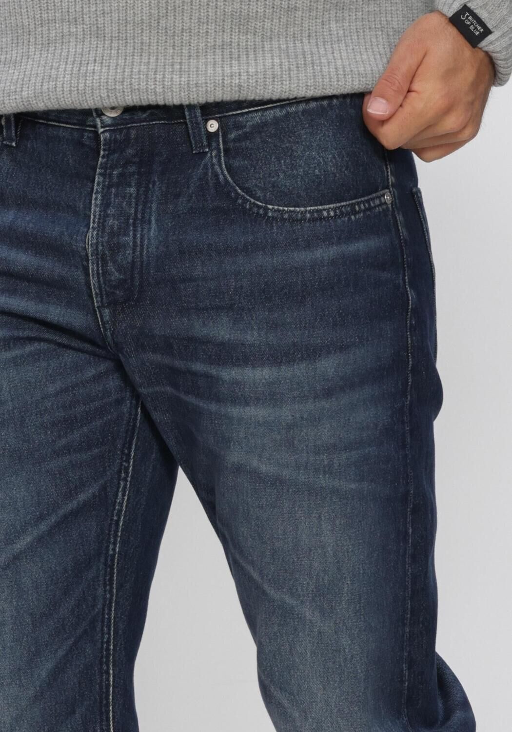 BUTCHER OF BLUE Heren Jeans Stockton Straight Redding Dk Aged Donkerblauw