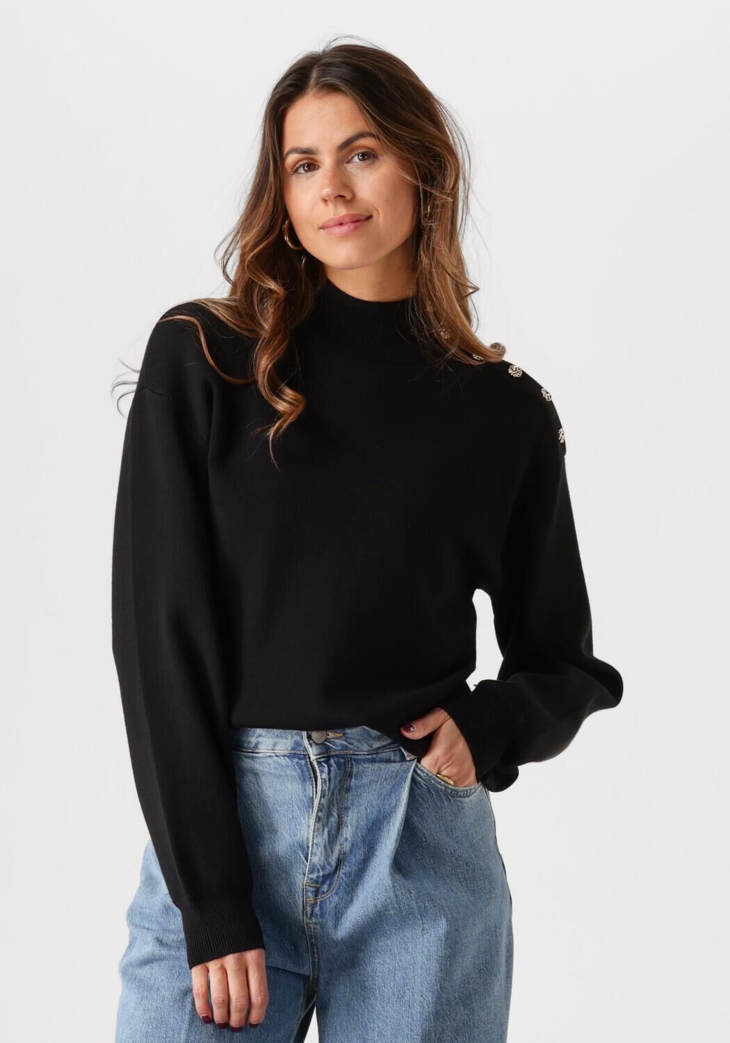 Y.A.S. Dames Truien & Vesten Yashama Ls Knit Pullover Zwart