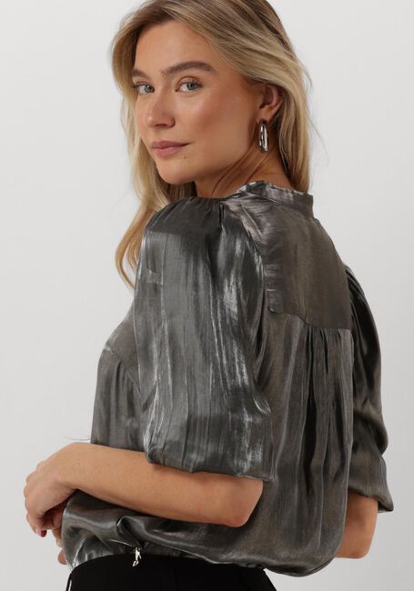 Grijze JANSEN AMSTERDAM Blouses SQ782 BLOUSE BO - large