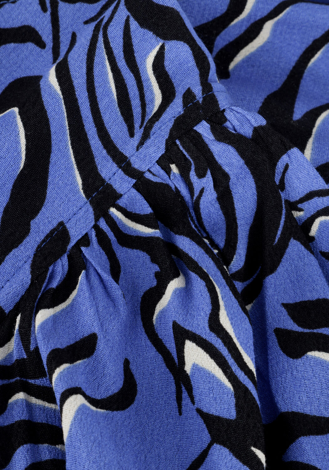 Blauwe ENVII Maxi jurk ENRUBY SS MIDI DRESS AOP 6696 - large