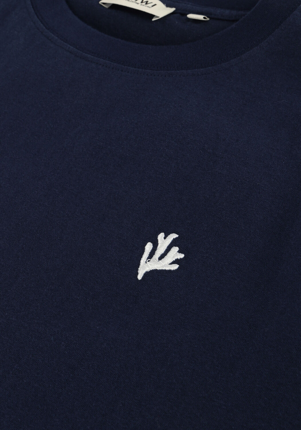 Donkerblauwe SHIWI T-shirt MEN FINN RELAXED T-SHIRT CORAL LOGO - large