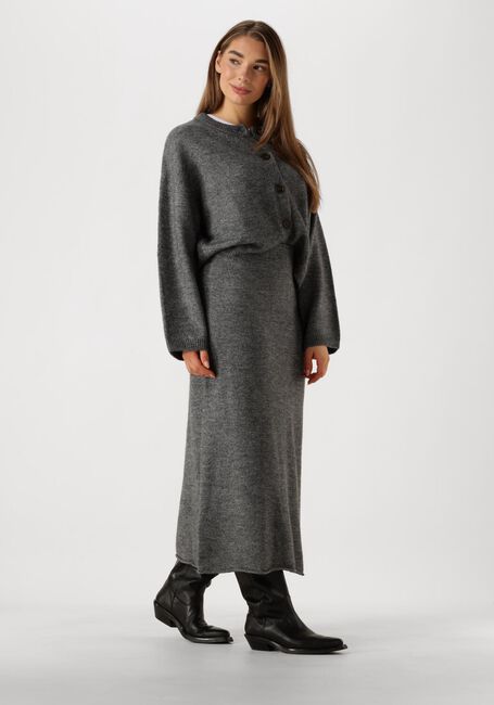 Donkergrijze EDITED Maxirok PANJA KNIT SKIRT - large