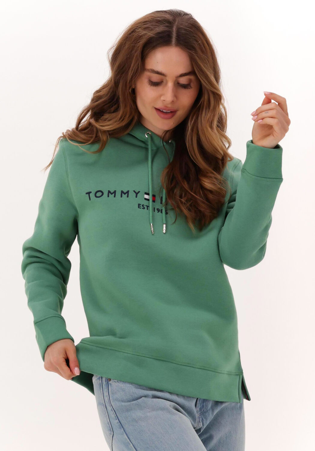 Tommy hilfiger hoodie dames sales