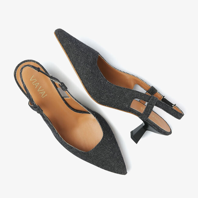 Zwarte VIA VAI Slingbacks SUZY ALIYA - large
