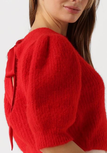 Rode CO'COUTURE Trui CORALIE BOW RIB KNIT - large