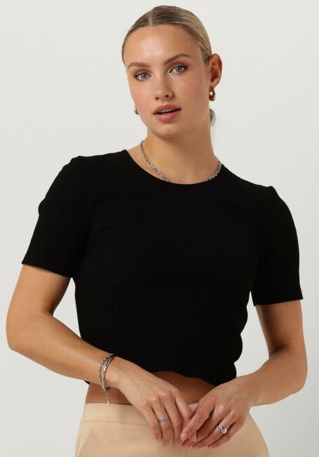 Zwarte ANOTHER LABEL Top ELYNE T-SHIRT S/S - large