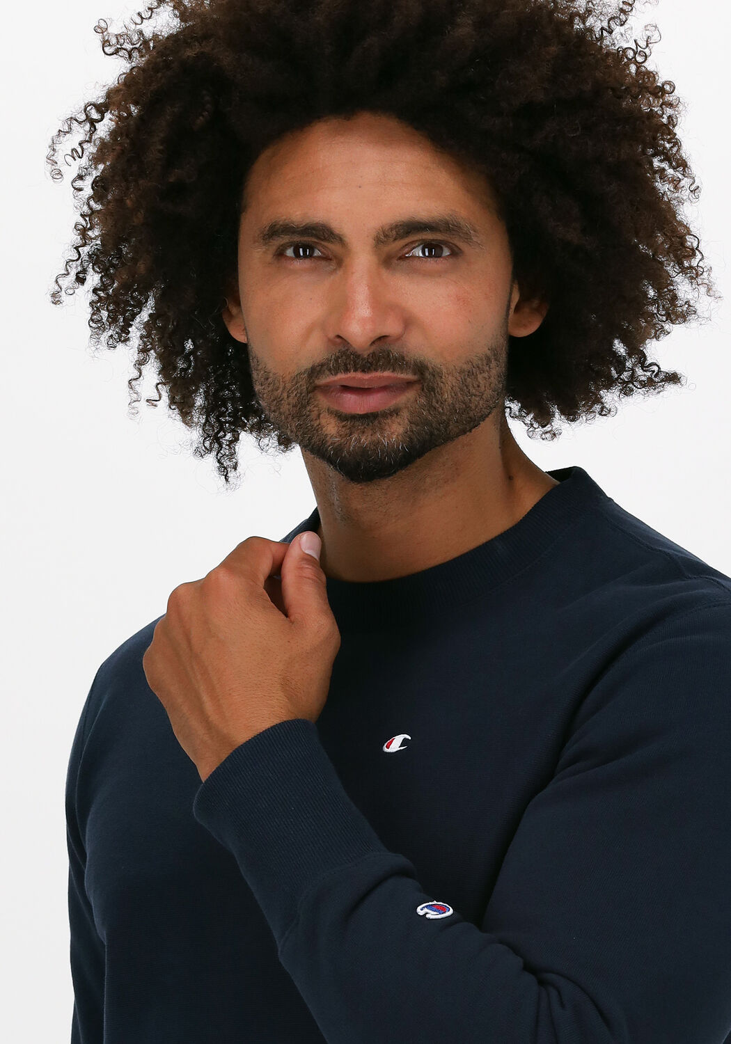 Donkerblauwe CHAMPION Sweater REVERSE WEAVE SWEATSHIRT - large