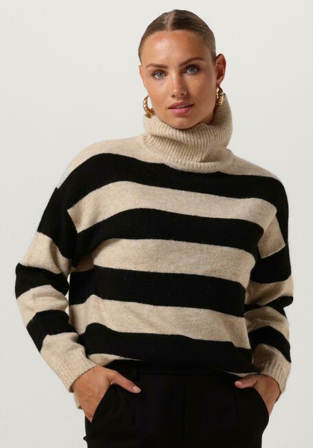 Beige OBJECT Coltrui OBJMINNA L/S ROLLNECK KNIT PULLOVER NOOS - large