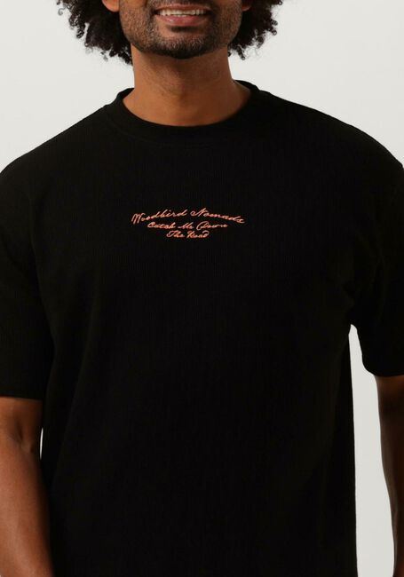 Zwarte WOODBIRD T-shirt COLE ROAD TEE - large