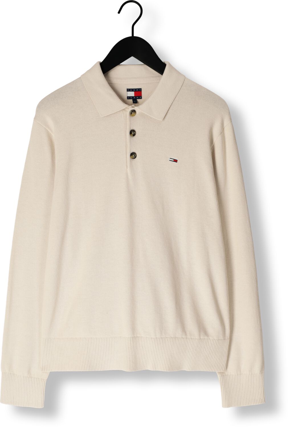 TOMMY JEANS Heren Polo's & T-shirts Tjm Slim Essential Polo Sweater Beige