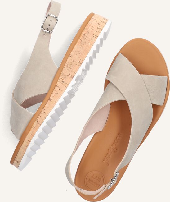 Beige PAUL GREEN Platte sandalen 7725 Beige PAUL GREEN Platte sandalen 7725 - large