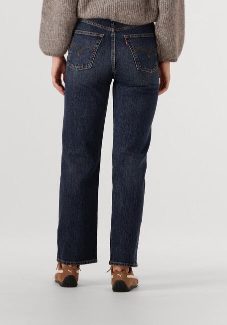 Donkerblauwe LEVI'S Straight leg jeans RIBCAGE FULL LENGHT APPLY NOW - large
