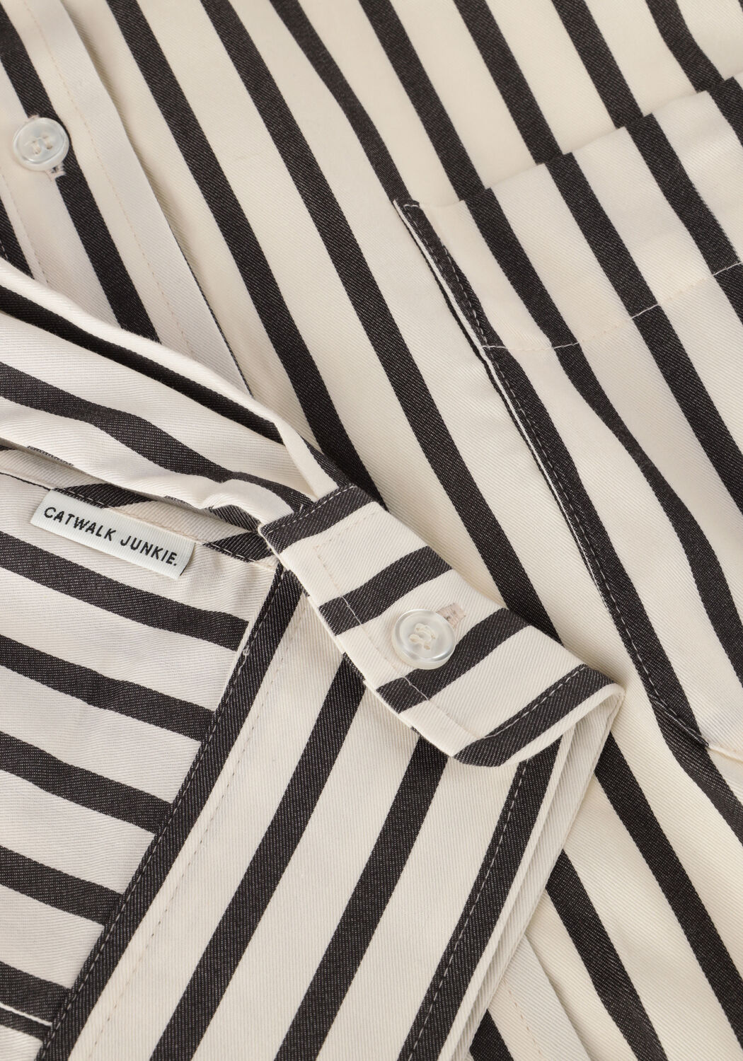 Ecru CATWALK JUNKIE Blouses CROPPED BUTTON UP BLOUSE - large