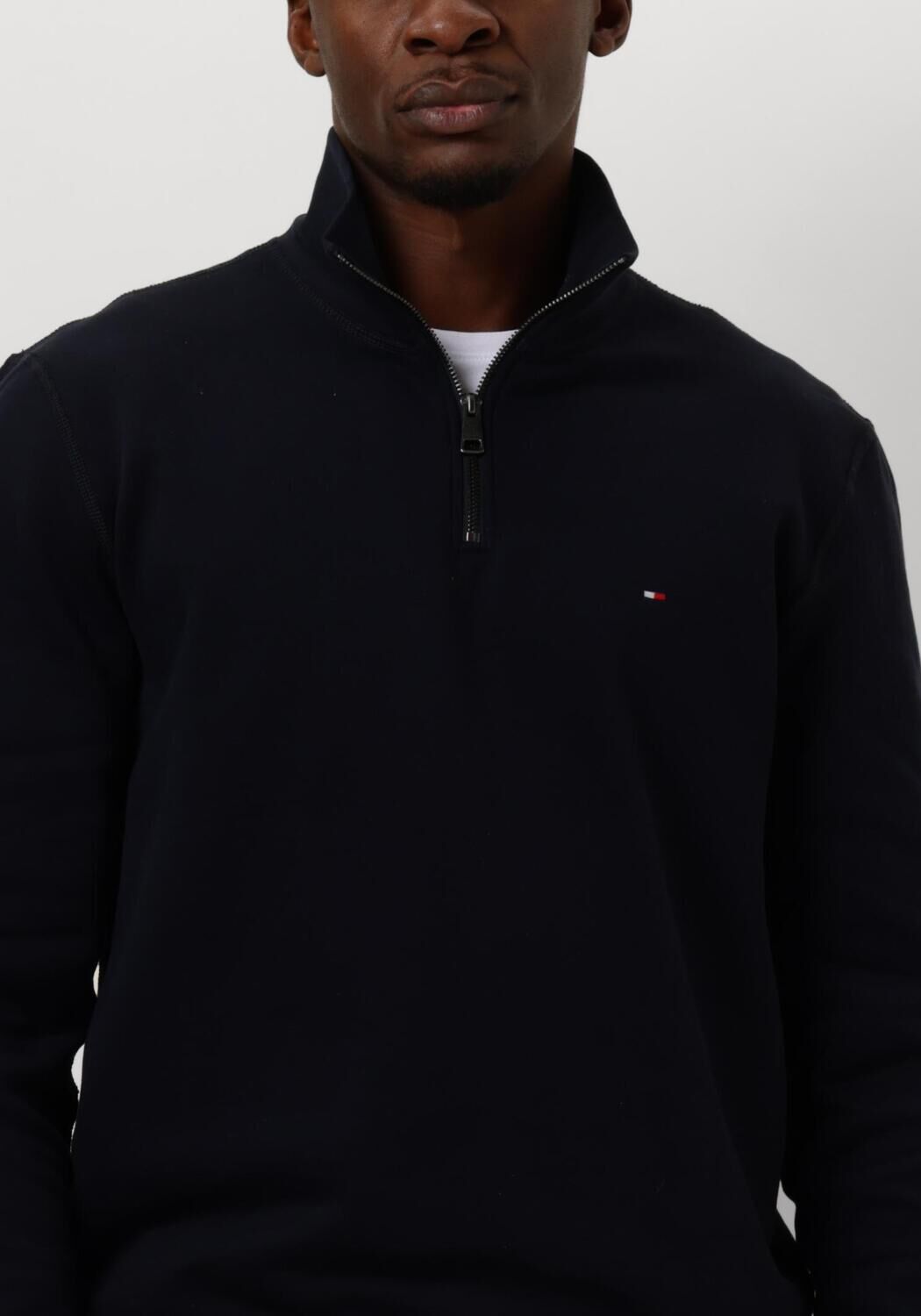 TOMMY HILFIGER Heren Truien & Vesten Essential Fleece 1 4 Zip Donkerblauw