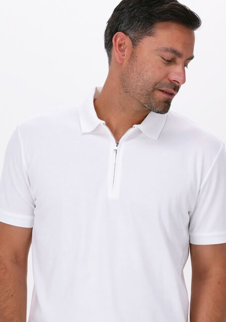 Witte SELECTED HOMME Polo SLHFAVE ZIP SS POLO B - large
