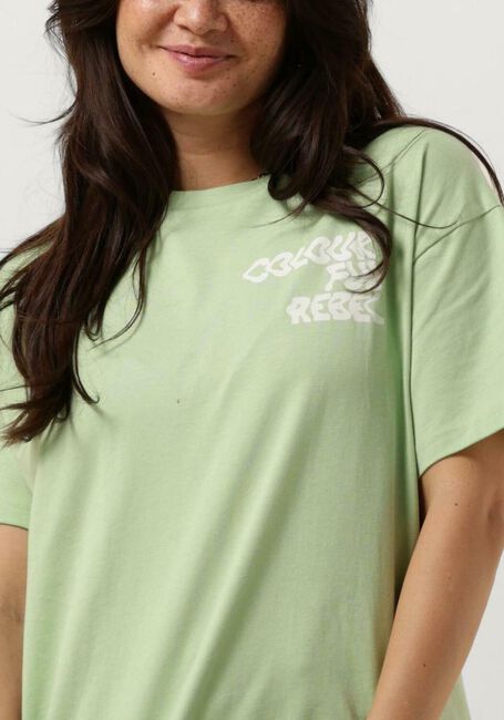 Mint COLOURFUL REBEL T-shirt LOGO WAVE LOOSEFIT TEE - large