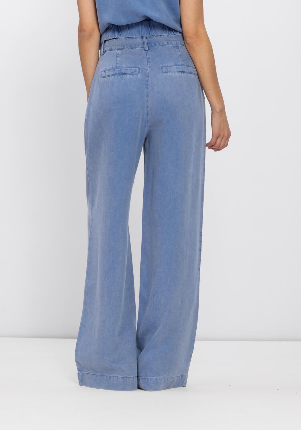 Blauwe FREEBIRD Broeken DNM-TENCELL-26-1 - large