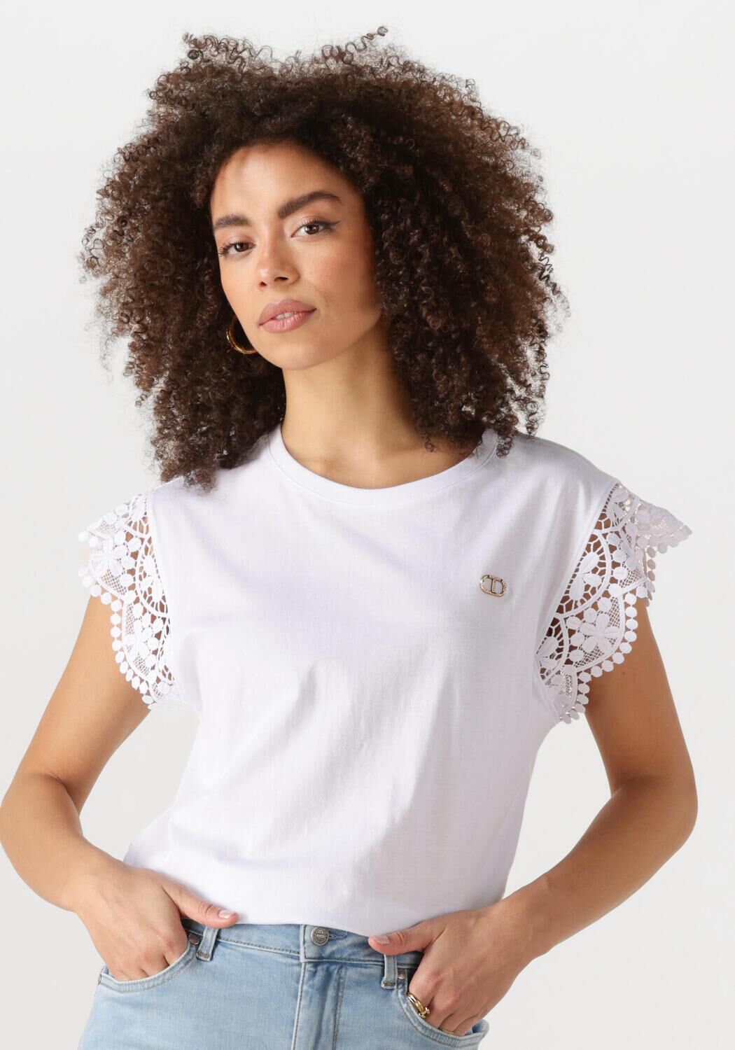 TWINSET MILANO Dames Tops & T-shirts 251tt2411 Wit