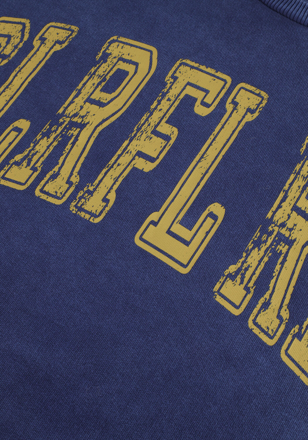 Blauwe COLOURFUL REBEL Sweater CR ACID WASH DROPPED SHOULDER SWEAT - large