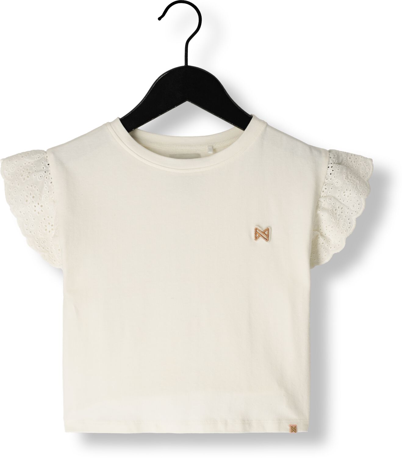 Koko Noko T-shirt wit Meisjes Katoen Ronde hals Effen 128