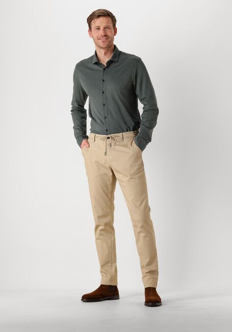 Groene CAST IRON Casual overhemd LONG SLEEVE SHIRT CF TEC TONE INTERLOCK JERSEY - large