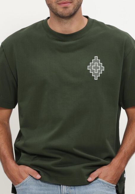 Donkergroene JC RAGS T-shirt T-SHIRT SHORT SLEEVE ARVIN EMBRO - large