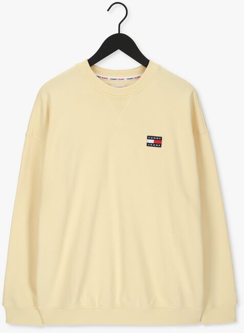 Gele TOMMY JEANS Sweater TJM COLLEGIATE CREW - large