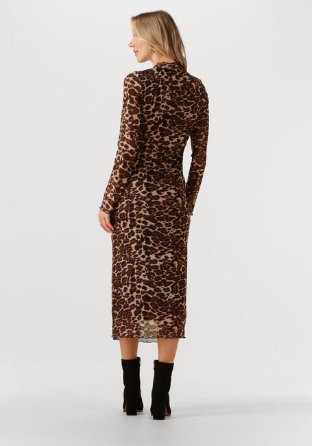 Bruine YDENCE Midi jurk DRESS JOYCE - large